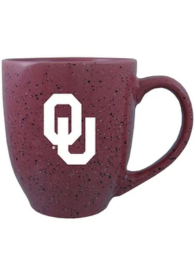Oklahoma Sooners 16oz Etched Ceramic Mug - Burgundy