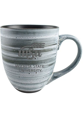 Wichita State Shockers 16oz Etched Ceramic Mug - Grey