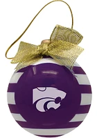 K-State Wildcats Ceramic Bulb Power Cat Ornament - Purple