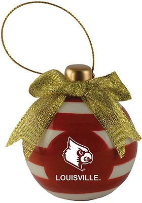 Louisville Cardinals Ceramic Bulb Ornament - Red
