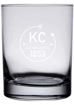 Kansas City 14 oz. Engraved Rock Glass