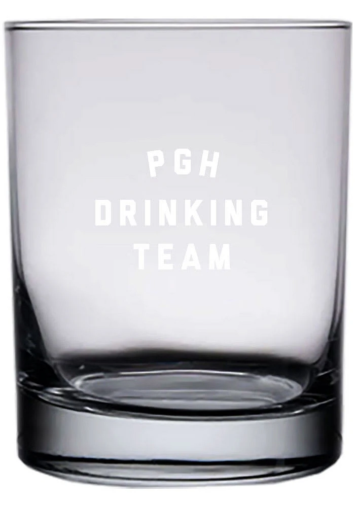 Pittsburgh 14 oz Engraved Rock Glass