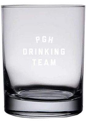 Pittsburgh 14 oz Engraved Rock Glass