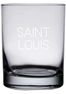 St Louis 14oz Engraved Rock Glass