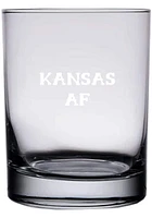 Kansas 14oz Engraved Rock Glass - White