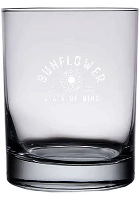 Kansas 14 oz Engraved Rock Glass