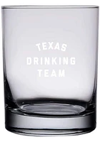 Texas 14oz Engraved Rock Glass - White