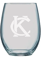 Kansas City 21oz Engraved Stemless Wine Glass - White