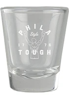 Philadelphia 1.5oz Engraved Design Shot Glass
