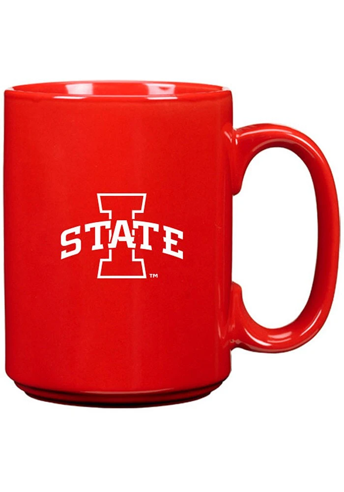 Iowa State Cyclones 15oz Solid Color Ceramic Mug - Red