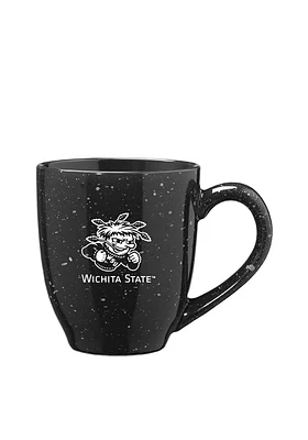 Wichita State Shockers Black Speckled 16oz Ceramic Mug - Black