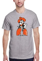 Oklahoma State Cowboys Grey Big Pistol Pete Short Sleeve T Shirt