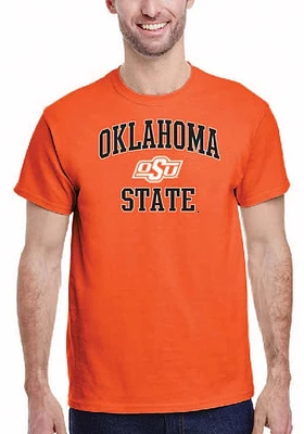 Oklahoma State Cowboys Orange Number One Design Short Sleeve T Shirt