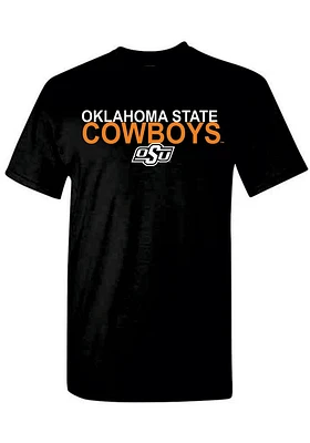 Oklahoma State Cowboys Black Two Tone Short Sleeve T Shirt