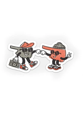 Oklahoma 5 x 2.4 in Stickers - Grey