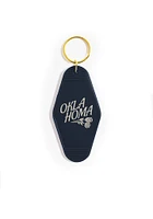 Oklahoma Motel Key design Keychain