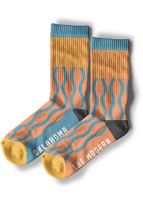 Oklahoma Visit OKC design Mens Dress Socks