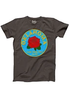 Oklahoma Black Rose Patch Short Sleeve T Shirt