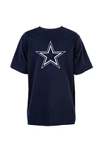 Dallas Cowboys Youth Navy Blue Logo Premier Short Sleeve T-Shirt