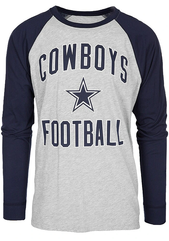 Dallas Cowboys Grey Byron Long Sleeve Fashion T Shirt