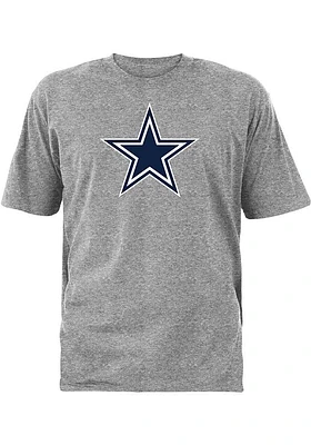 Dallas Cowboys Grey Logo Premier Design Short Sleeve T Shirt