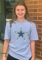 Dallas Cowboys Grey Logo Premier Design Short Sleeve T Shirt