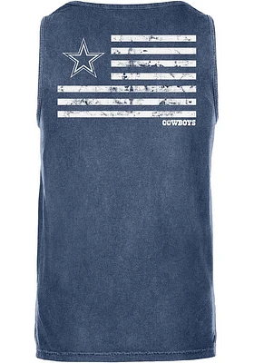 Dallas Cowboys Womens Navy Blue Faithful USA Tank Top