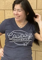 Dallas Cowboys Womens Navy Blue Alice Short Sleeve T-Shirt