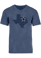Dallas Cowboys Womens Navy Blue Southern State Short Sleeve T-Shirt