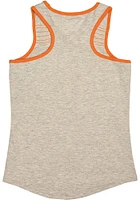 Texas Longhorns Girls Grey Etta Short Sleeve Tank Top