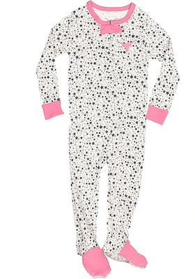 Texas Longhorns Baby Pink Dobbin Loungewear One Piece Pajamas