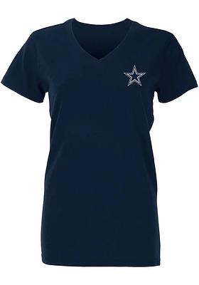 Dallas Cowboys Womens Navy Blue Neonate Short Sleeve T-Shirt