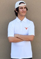 Antigua Texas Longhorns Mens White Tribute Short Sleeve Polo