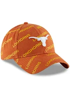 Texas Longhorns Burnt Orange Worded 9TWENTY Womens Adjustable Hat