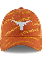 Texas Longhorns Burnt Orange Worded 9TWENTY Womens Adjustable Hat