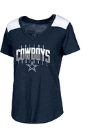 Dallas Cowboys Womens Navy Blue Summers Short Sleeve T-Shirt