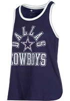 Dallas Cowboys Womens Navy Blue McKinley Tank Top