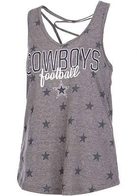 Dallas Cowboys Womens Grey Hendrix Tank Top