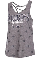 Dallas Cowboys Womens Grey Hendrix Tank Top