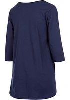 Dallas Cowboys Womens Navy Blue Anita LS Tee