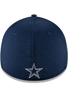 New Era Dallas Cowboys Mens Navy Blue 2020 Training 39THIRTY Flex Hat