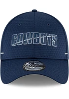 New Era Dallas Cowboys Mens Navy Blue 2020 Training 39THIRTY Flex Hat