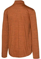 Texas Longhorns Mens Burnt Orange Bolder Long Sleeve Qtr Zip Pullover