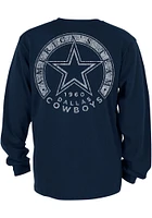 Dallas Cowboys Navy Blue Maliek Long Sleeve T Shirt