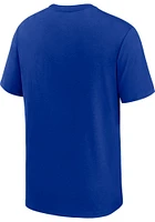 Nike Dallas Cowboys Blue Historic Tri-Blend Short Sleeve Fashion T Shirt
