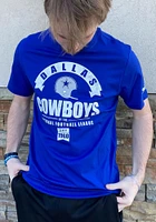 Nike Dallas Cowboys Blue Historic Tri-Blend Short Sleeve Fashion T Shirt