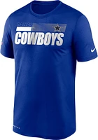 Nike Dallas Cowboys Blue Logo Legend Short Sleeve T Shirt