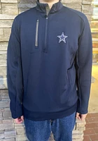 Antigua Dallas Cowboys Mens Navy Blue Generation Long Sleeve Qtr Zip Pullover