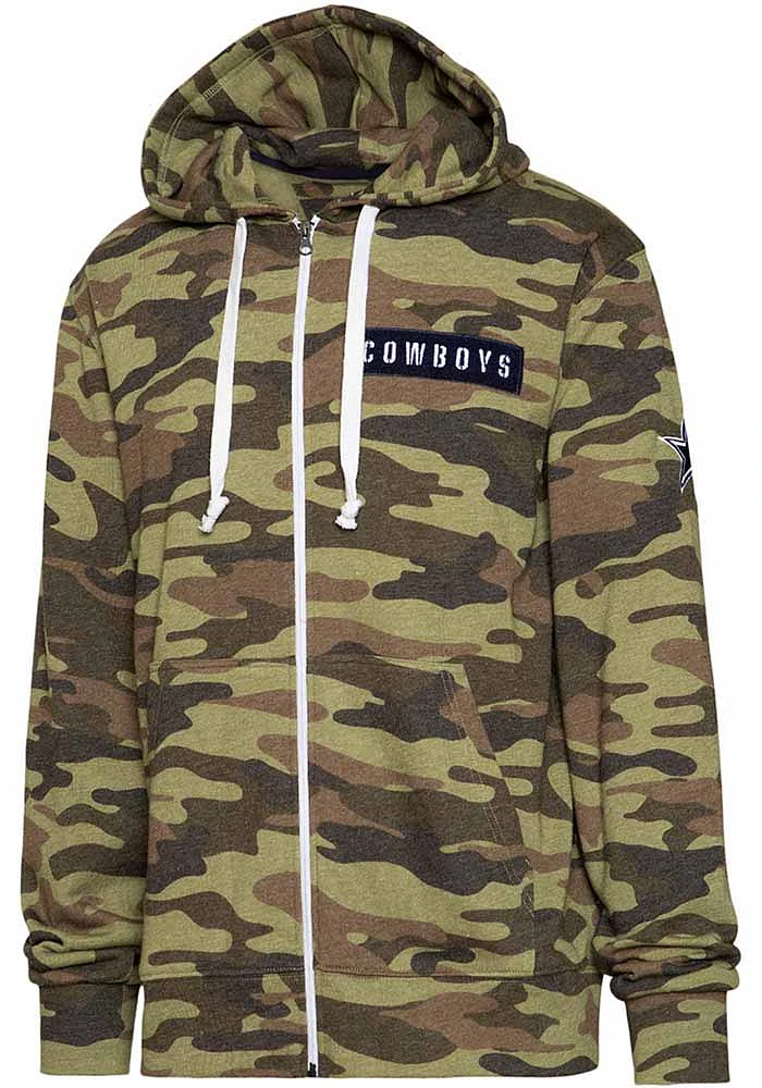 Dallas Cowboys Mens Green Nieuport Long Sleeve Full Zip Jacket