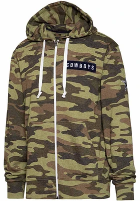 Dallas Cowboys Mens Green Nieuport Long Sleeve Full Zip Jacket